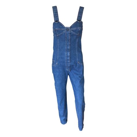 vintage chanel jumpsuit|chanel denim jumpsuit.